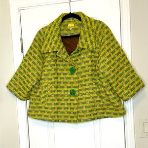 Ivy Jane Green & Pink Plaid Jacket